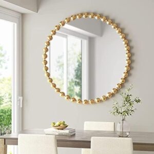 Madison Park Round Mirror, Metal Frame Circle Mirror 36 inch