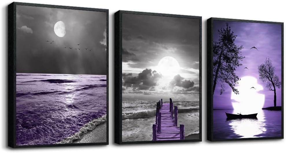 MHARTK66 Store Black Framed Wall Decorations For Living Room Wall Art For Bedroom Modern Office Wall Decor Black And White Painting