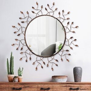 Chende Round Decorative Mirror for Wall Decor
