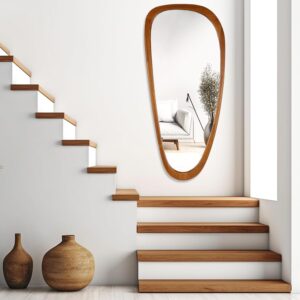WallBeyond Asymmetrical Mirror, Irregular Mirror Full Length, Boho Wall Mirrors