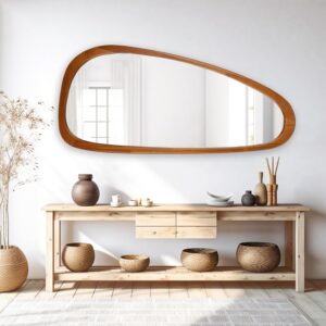 WallBeyond Asymmetrical Mirror, Irregular Mirror Full Length, Boho Wall Mirrors