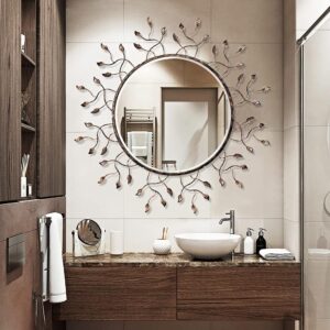 Chende Round Decorative Mirror for Wall Decor