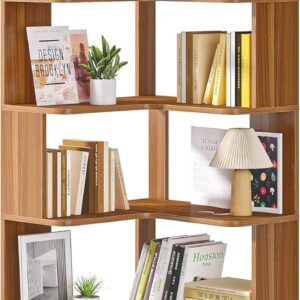 LITTLE TREE 6-Shelf Corner Bookshelf