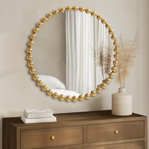 Madison Park Round Mirror, Metal Frame Circle Mirror 36 inch