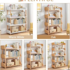 OSCHF Store 4-Tier Wooden Open Bookcase – Modern Display Bookshelf