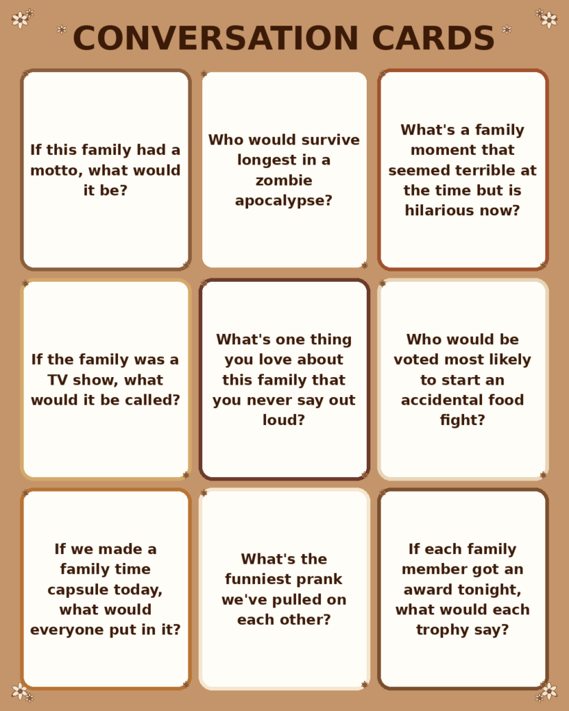 Best 100 Game Night Questions for Family Gathering.