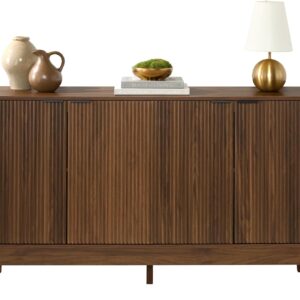 Best Choice Products 55″ Modern 4-Door Sideboard Storage Cabinet