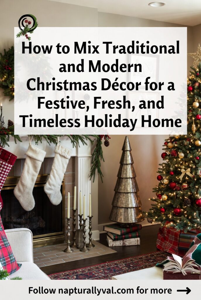 How to Mix Traditional and Modern Christmas Décor for a Festive, Fresh, and Timeless Holiday Home.