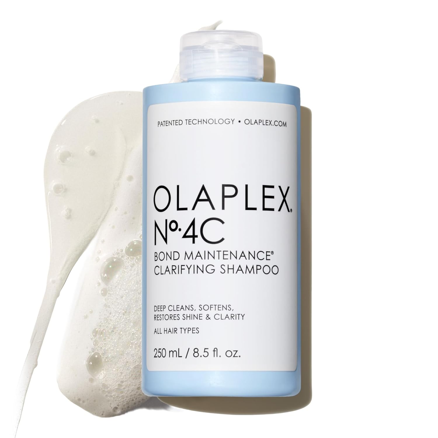 Olaplex No. 4C Bond Maintenance Clarifying Shampoo, Deep Cleans, Softens, Restores Shine, & Clarity, For All Hair Types Experiencing Product Buildup or Excess Oil