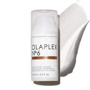 Olaplex Nº. 6 Bond Smoother: Leave-In Styling Treatment | Smooths, Conditions, & Strengthens | Frizz Control for Up to 72 Hours | For Coily, Curly, Straight, and Wavy