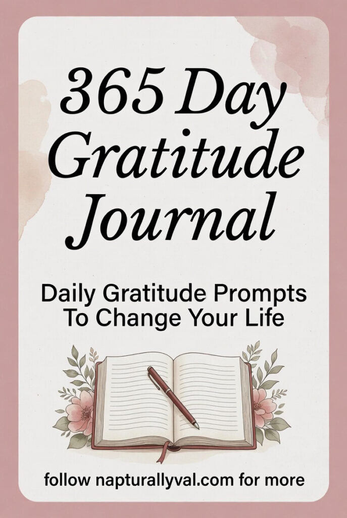 365 Year Long Daily Gratitude Journal Prompts.