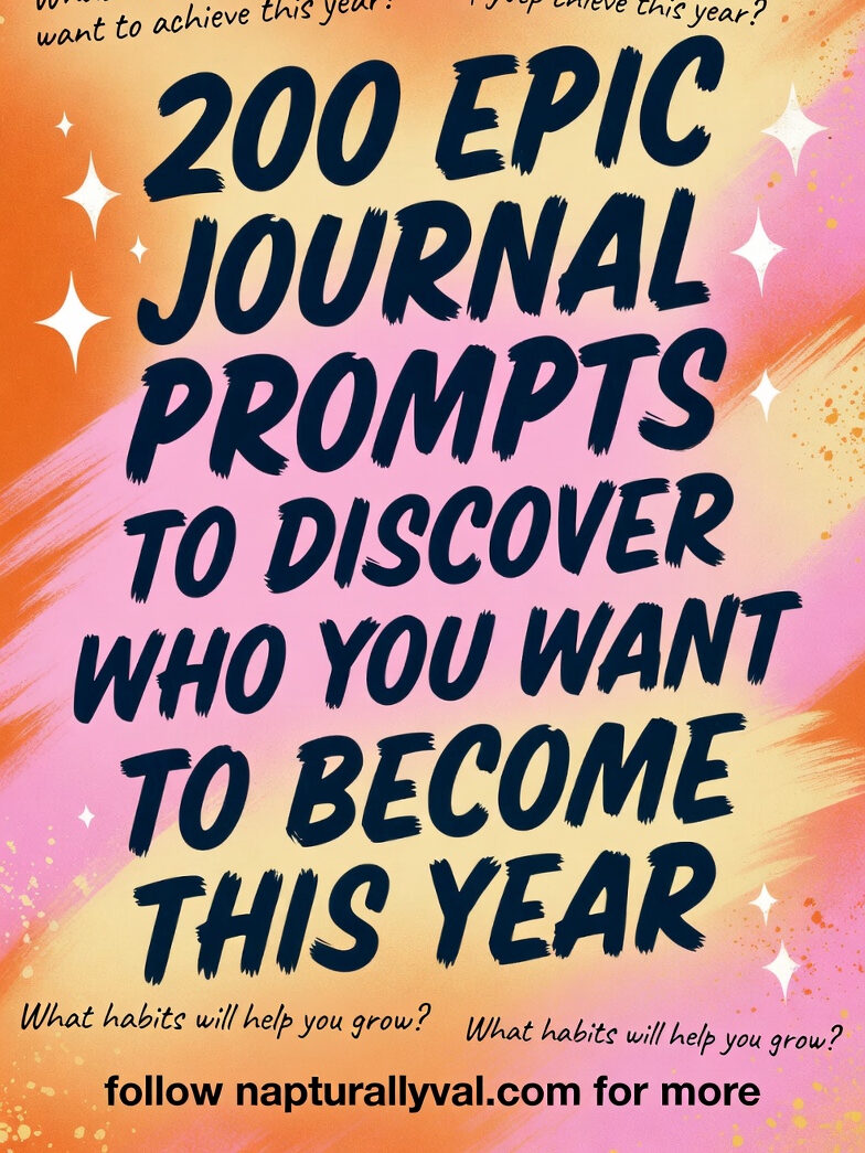 200 Epic Journal Prompts to Discover Who You Want to Become This Year.