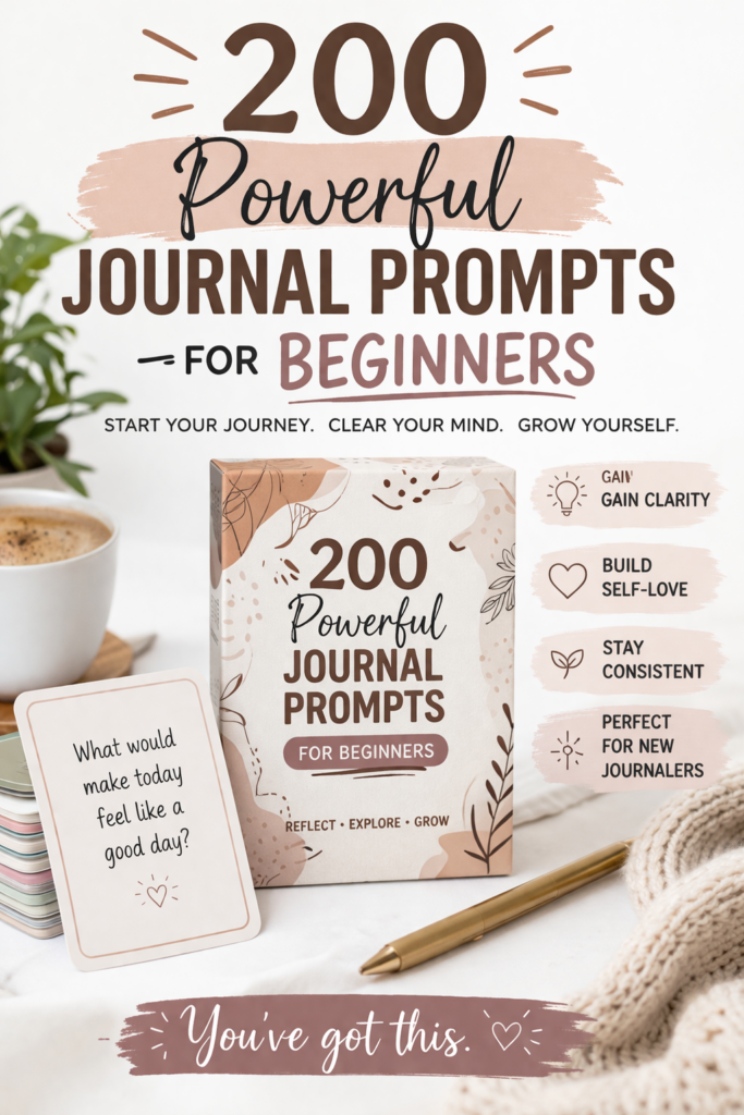 200 Powerful Journal Prompts for Beginners.