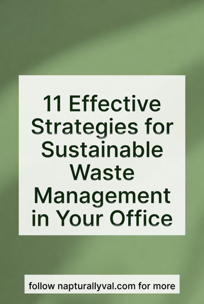 11 Effective Strategies for Sustainable Waste Management in Your Office.