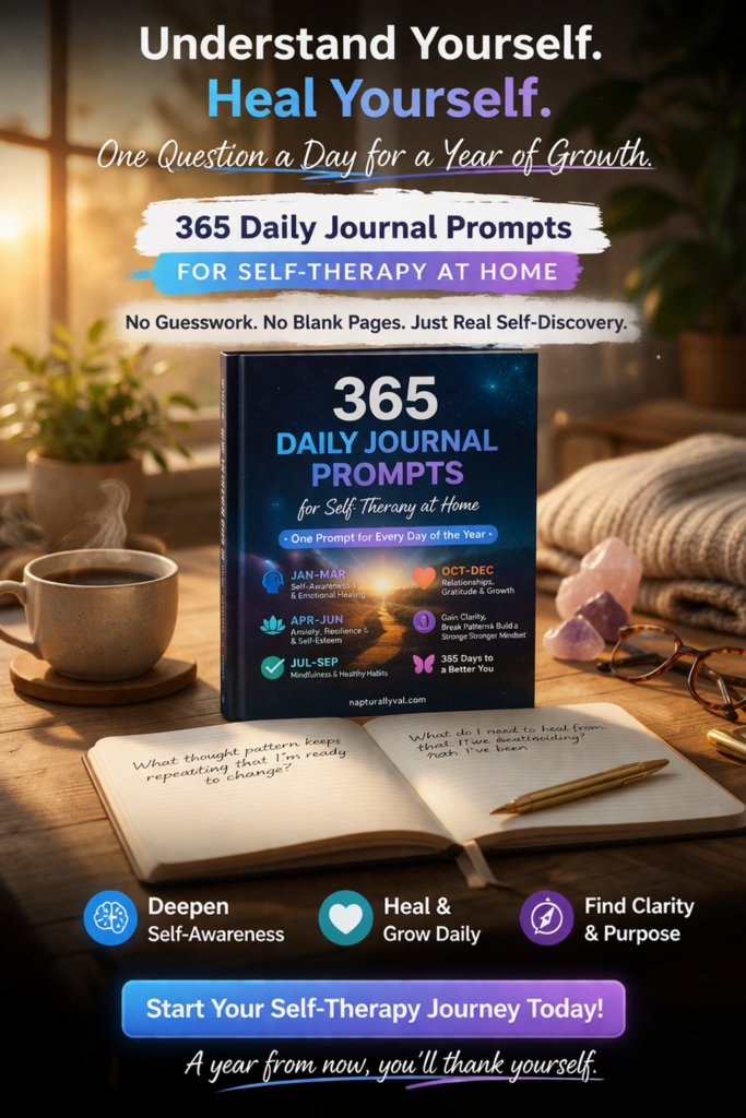 365 Powerful Daily Journal Prompts for Self-Therapy at Home.
