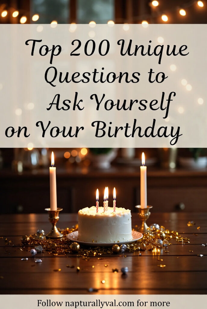 Top 200 Unique Questions to Ask Yourself on Your Birthday.