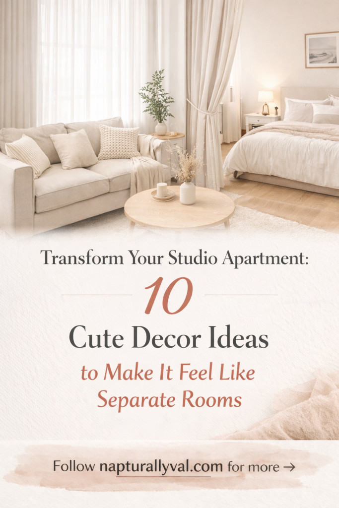 Transform Your Studio Apartment: 10 Cute Decor Ideas to Make It Feel Like Separate Rooms