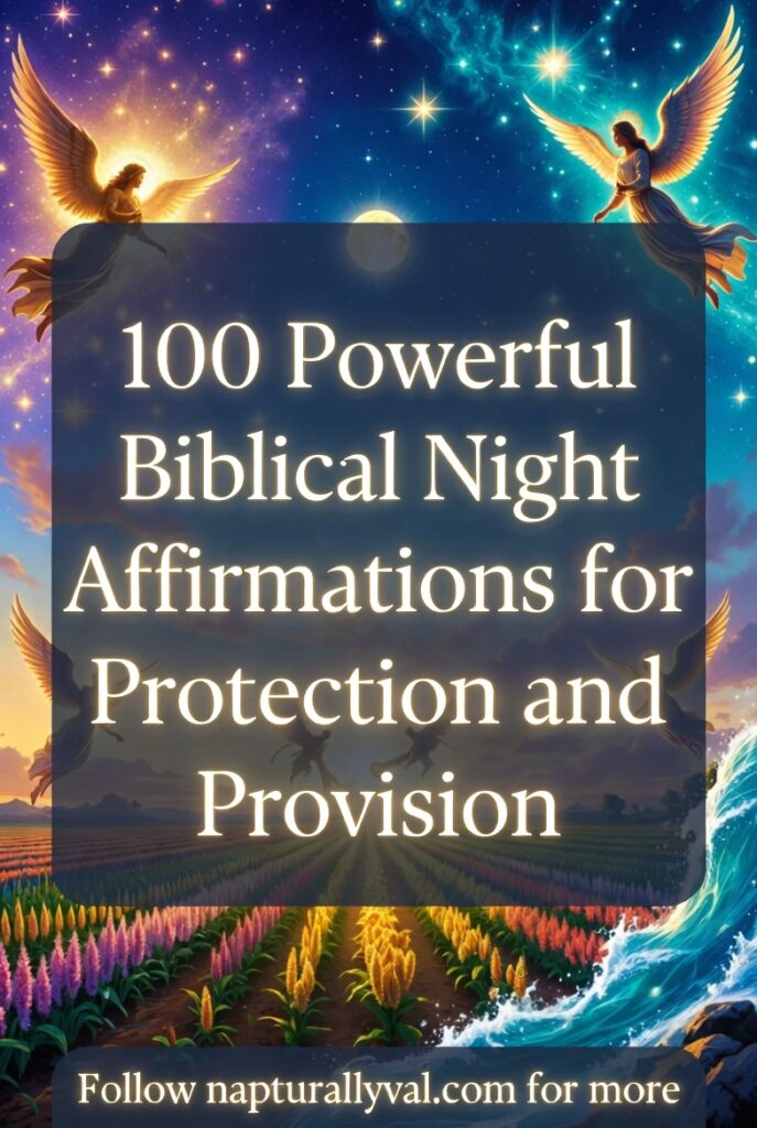 100 Powerful Biblical Night Affirmations for Protection and Provision.