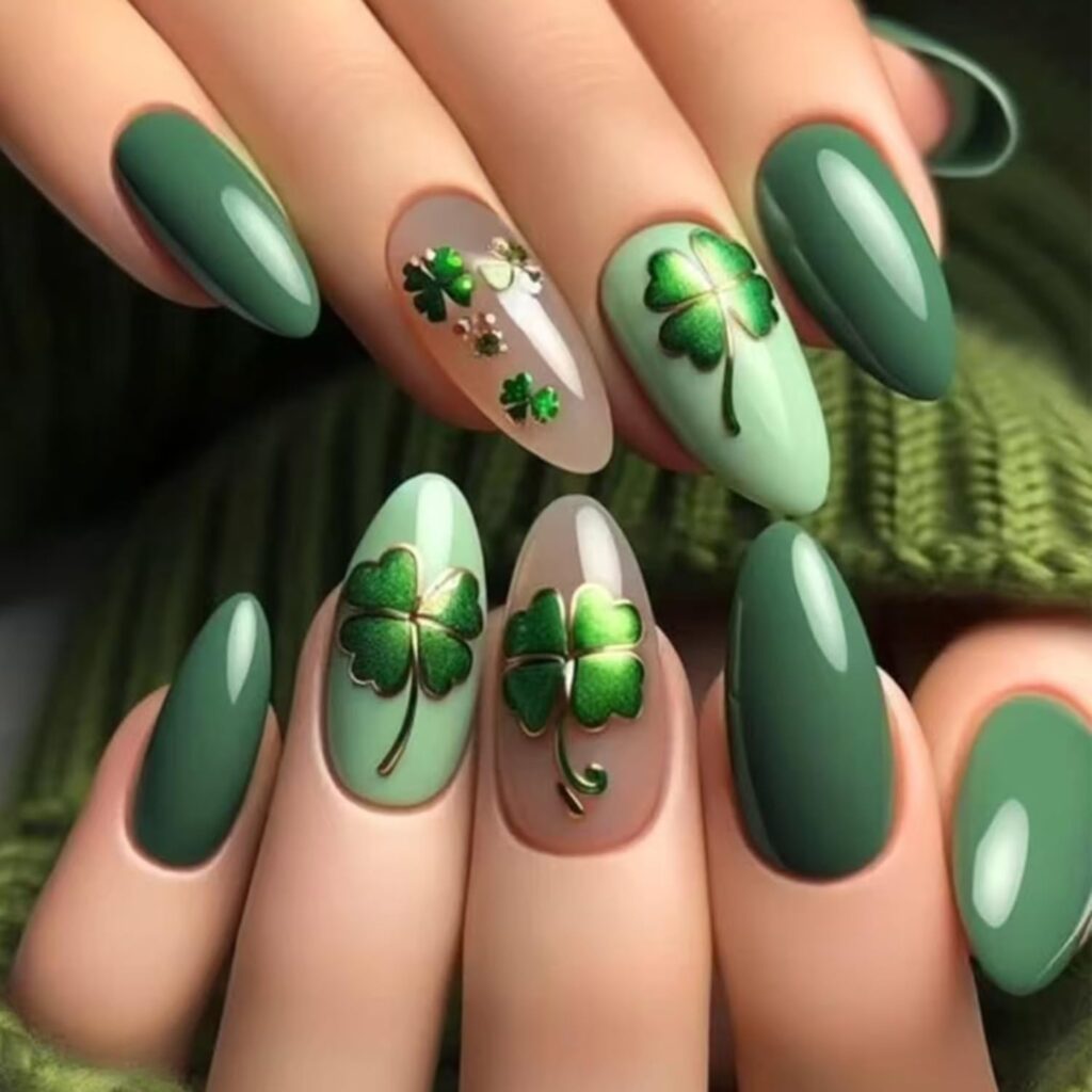 35 Cute St. Patrick’s Day Nail Ideas (Green, Gold & Shamrock Designs You’ll Love)