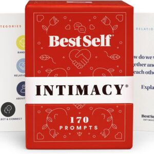BestSelf Intimacy Deck – 170 Conversation Cards for Couples, Fun and Romantic Card Game for Deeper Connection and Pillow Talk