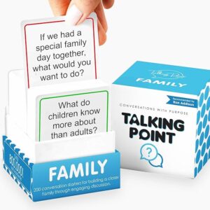 TALKING POINT 200 Family Conversation Cards - Put Down The Phones & Connect with Family