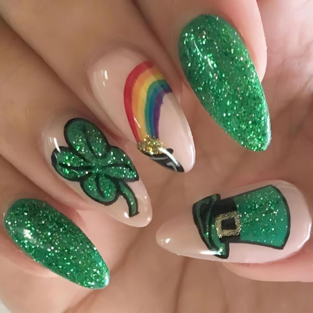 35 Cute St. Patrick’s Day Nail Ideas (Green, Gold & Shamrock Designs You’ll Love)