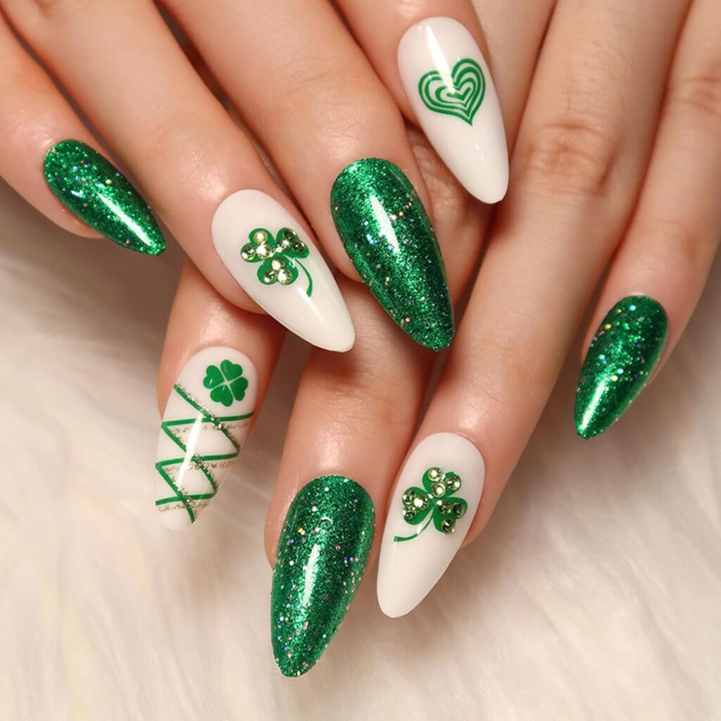 35 Cute St. Patrick’s Day Nail Ideas (Green, Gold & Shamrock Designs You’ll Love)