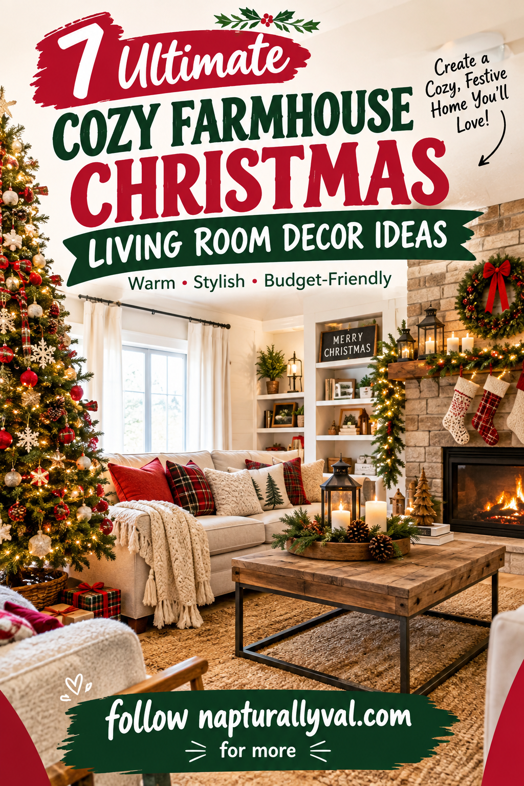 7 Ultimate Cozy Farmhouse Christmas Living Room Decor Ideas. 5 7 Ultimate Cozy Farmhouse Christmas Living Room Decor Ideas.